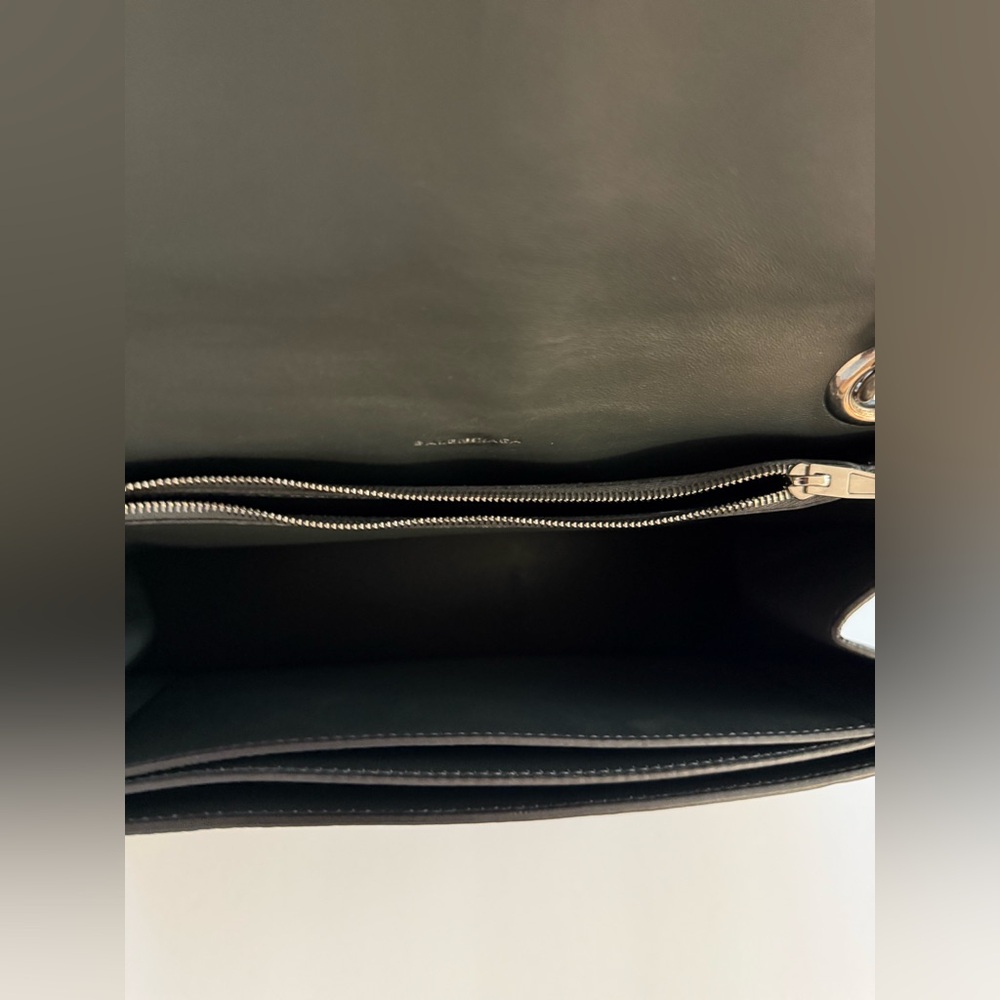 Balenciaga Dark Gray Shoulder Bag WOMEN'S CRUSH CHAIN BAG MEDIUM - Picture 10 of 16